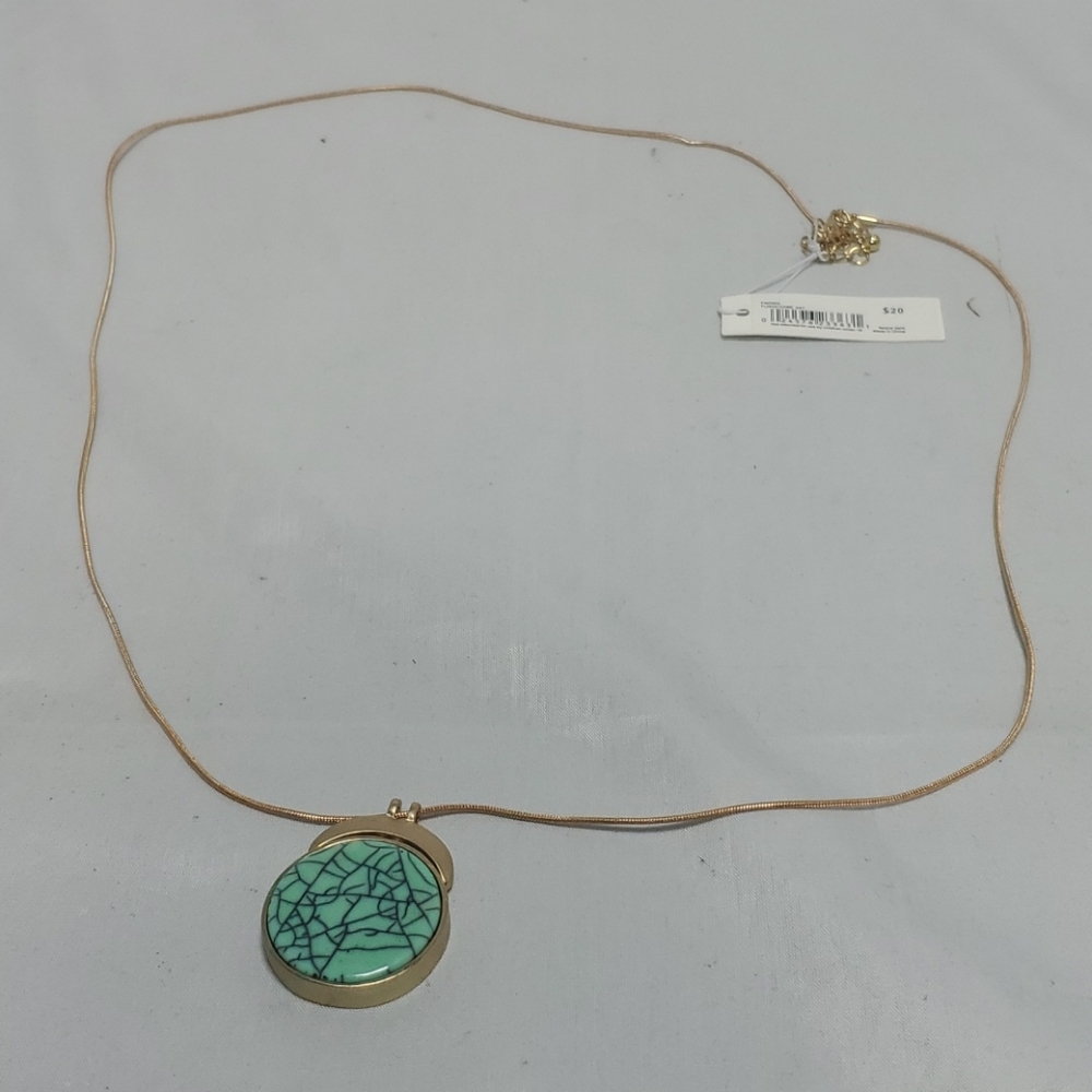 Taylor & jade turquoise/gold Pendant - Picture 3 of 6